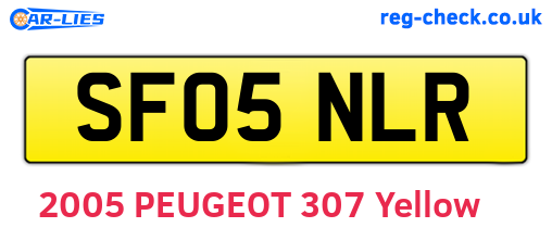 SF05NLR are the vehicle registration plates.