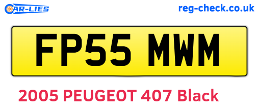 FP55MWM are the vehicle registration plates.