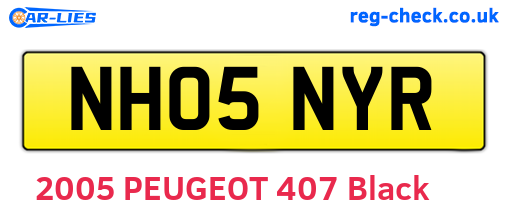 NH05NYR are the vehicle registration plates.