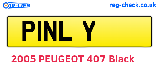 P1NLY are the vehicle registration plates.