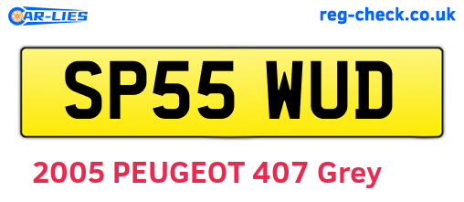 SP55WUD are the vehicle registration plates.