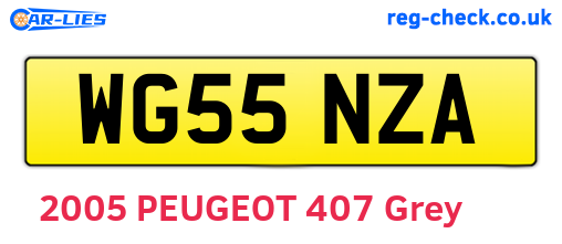 WG55NZA are the vehicle registration plates.