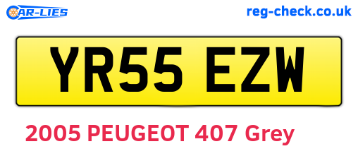 YR55EZW are the vehicle registration plates.