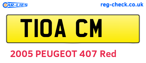 T10ACM are the vehicle registration plates.