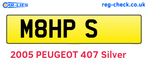 M8HPS are the vehicle registration plates.