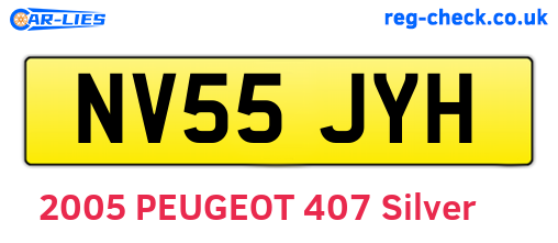 NV55JYH are the vehicle registration plates.