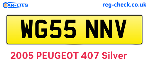 WG55NNV are the vehicle registration plates.
