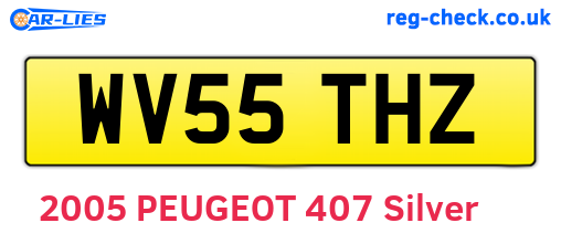 WV55THZ are the vehicle registration plates.