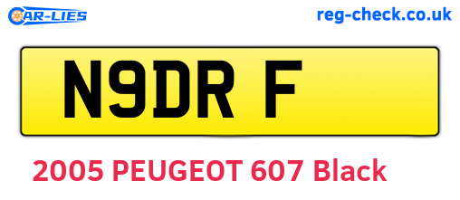 N9DRF are the vehicle registration plates.