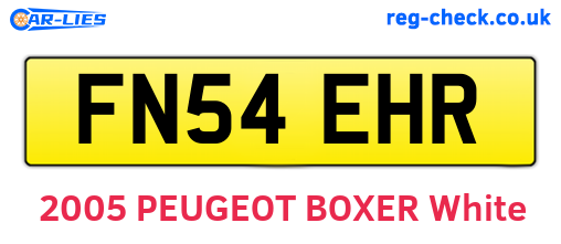 FN54EHR are the vehicle registration plates.