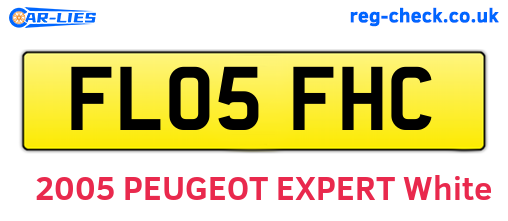 FL05FHC are the vehicle registration plates.