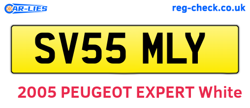 SV55MLY are the vehicle registration plates.