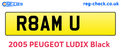 R8AMU are the vehicle registration plates.