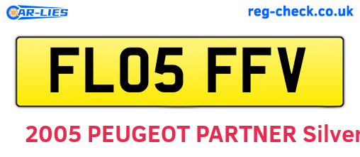 FL05FFV are the vehicle registration plates.