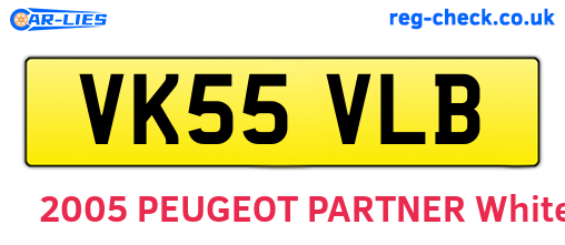 VK55VLB are the vehicle registration plates.