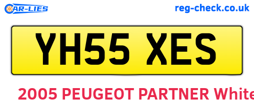 YH55XES are the vehicle registration plates.