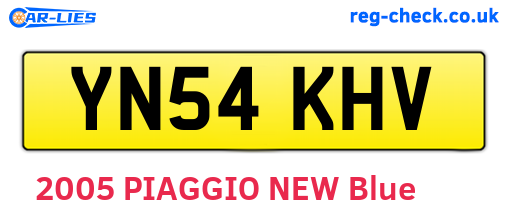 YN54KHV are the vehicle registration plates.
