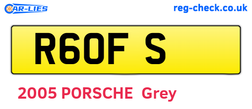 R6OFS are the vehicle registration plates.