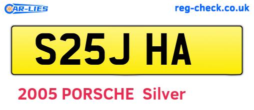 S25JHA are the vehicle registration plates.