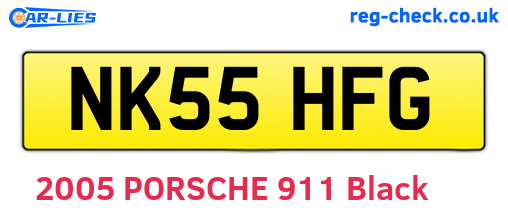 NK55HFG are the vehicle registration plates.