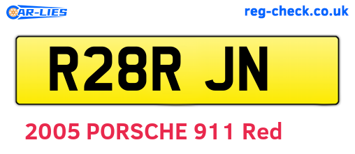 R28RJN are the vehicle registration plates.