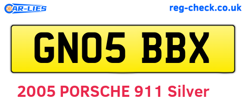 GN05BBX are the vehicle registration plates.