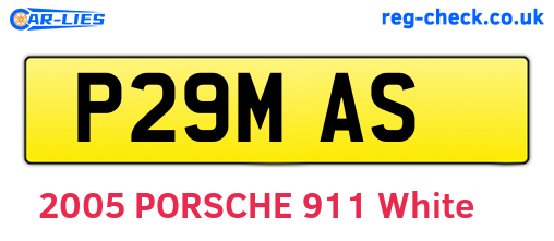 P29MAS are the vehicle registration plates.