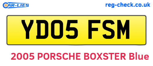 YD05FSM are the vehicle registration plates.