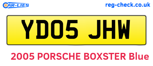 YD05JHW are the vehicle registration plates.