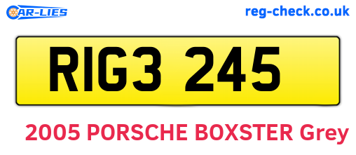RIG3245 are the vehicle registration plates.