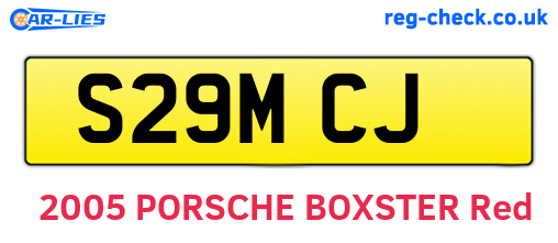 S29MCJ are the vehicle registration plates.