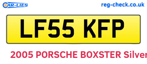 LF55KFP are the vehicle registration plates.