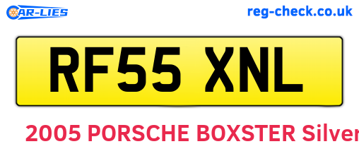 RF55XNL are the vehicle registration plates.