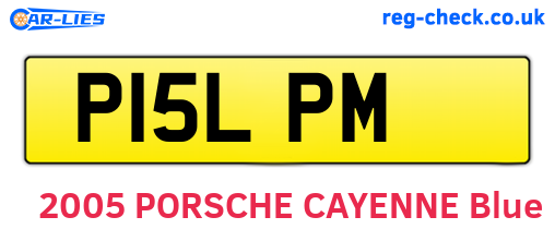 P15LPM are the vehicle registration plates.