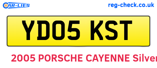 YD05KST are the vehicle registration plates.