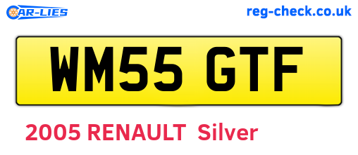 WM55GTF are the vehicle registration plates.