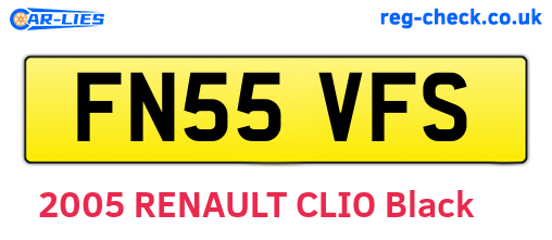 FN55VFS are the vehicle registration plates.