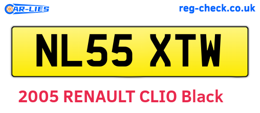 NL55XTW are the vehicle registration plates.