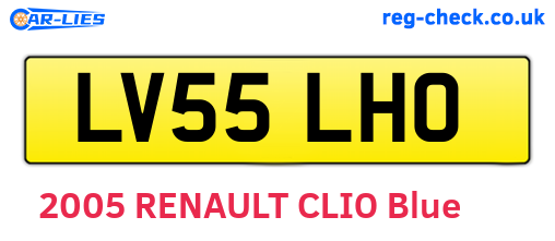 LV55LHO are the vehicle registration plates.