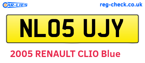 NL05UJY are the vehicle registration plates.
