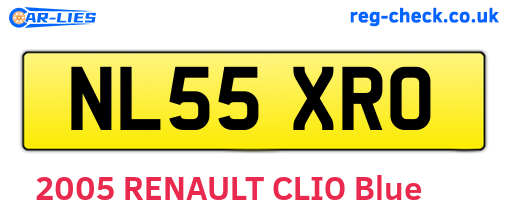 NL55XRO are the vehicle registration plates.