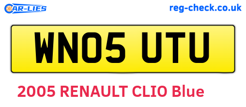 WN05UTU are the vehicle registration plates.