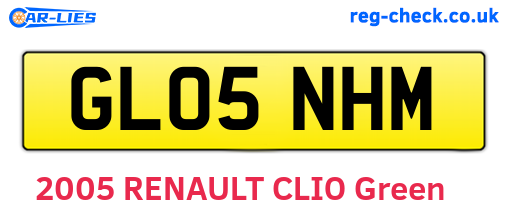 GL05NHM are the vehicle registration plates.