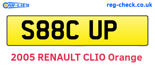 S88CUP are the vehicle registration plates.