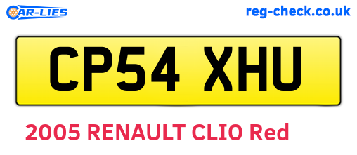 CP54XHU are the vehicle registration plates.