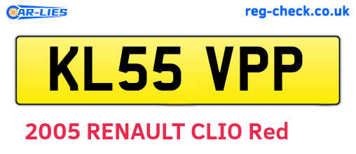 KL55VPP are the vehicle registration plates.