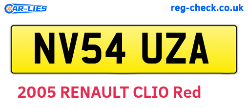 NV54UZA are the vehicle registration plates.