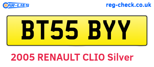 BT55BYY are the vehicle registration plates.