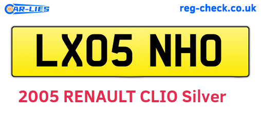 LX05NHO are the vehicle registration plates.