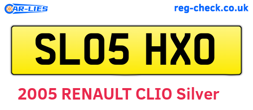 SL05HXO are the vehicle registration plates.